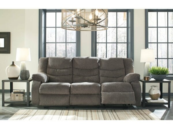 Ashley Tulen Reclining Sofa Grey Sofas 3