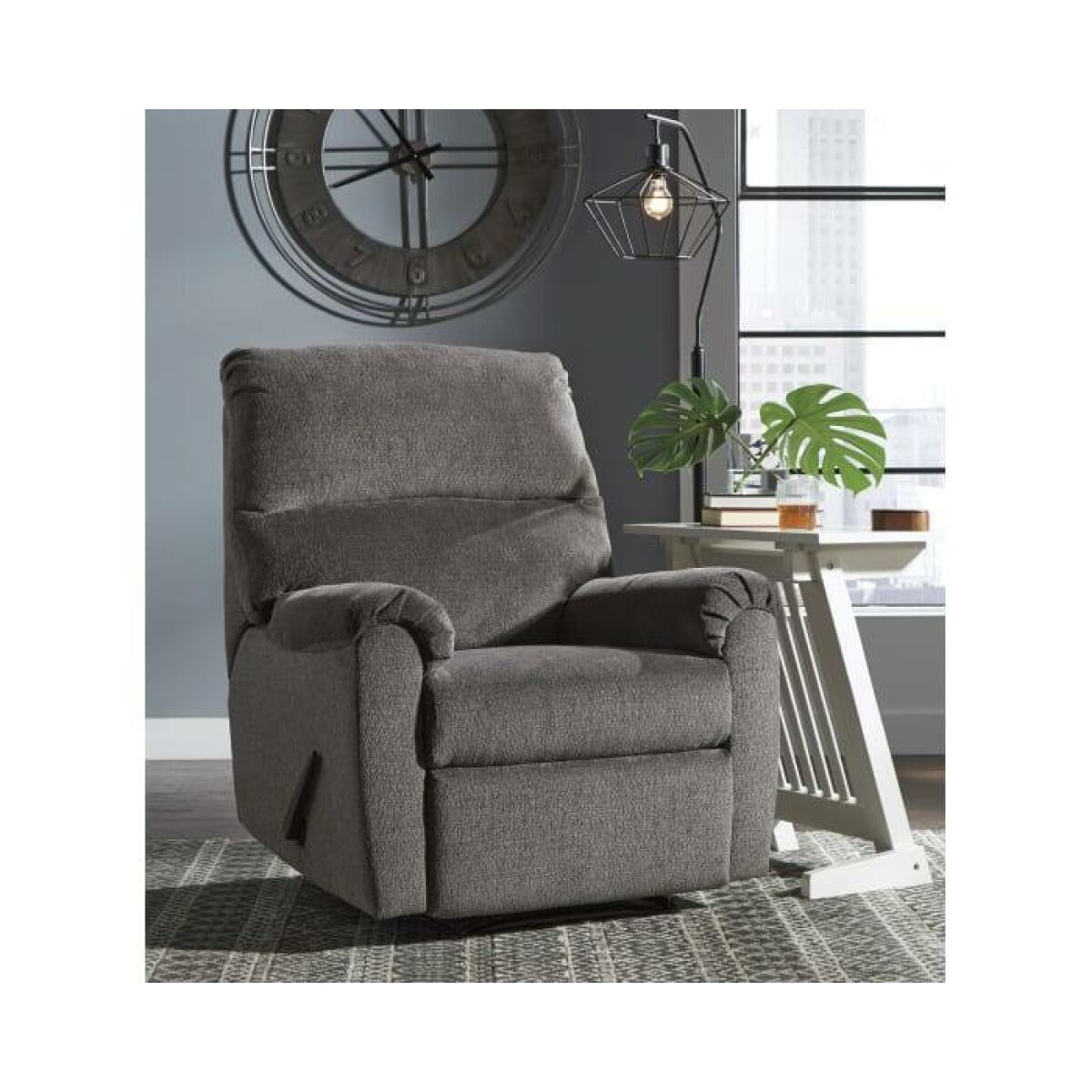 Nerviano Gray Zero Wall Recliner