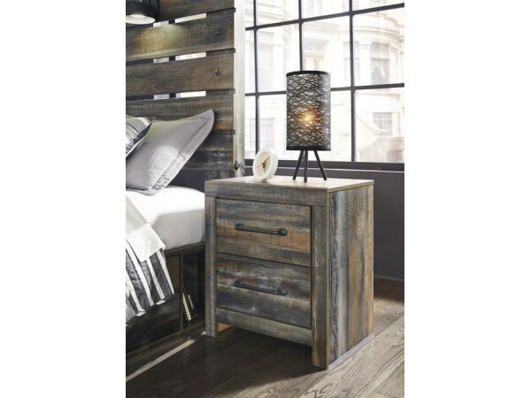 Drystan Two Drawer Night Stand Nightstands 3