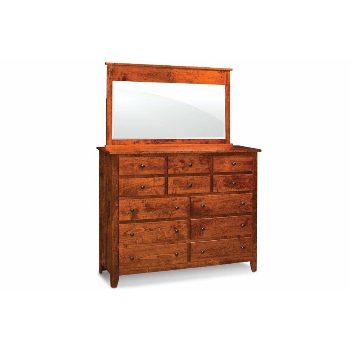 Shenandoah Bureau Mirror, 62″w Bedroom Customizable