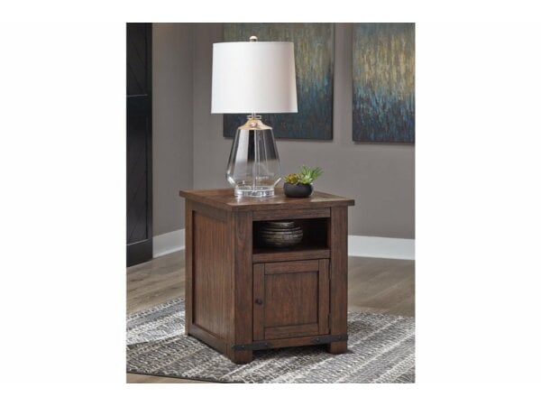 Budmore End Table with USB Ports & Outlets End tables 3