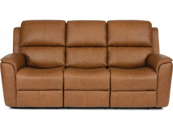 Flexsteel Henry Power Reclining Sofa with Power Headrests and Lumbar Sofas Flexsteel 3