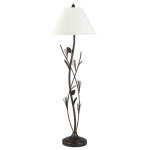 60" Height Iron Floor Lamp in Rust