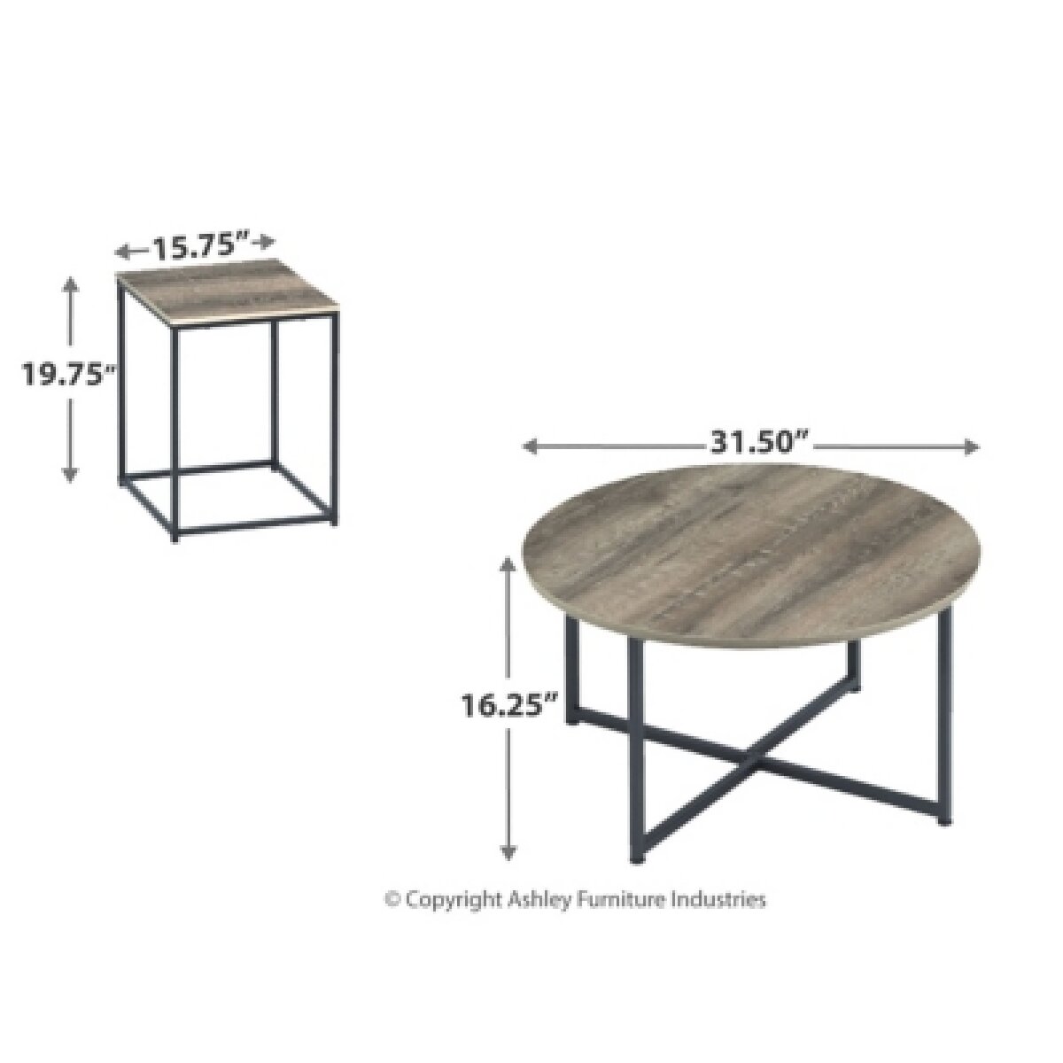 Wadeworth Table (Set of 3) End tables ashley furniture 5