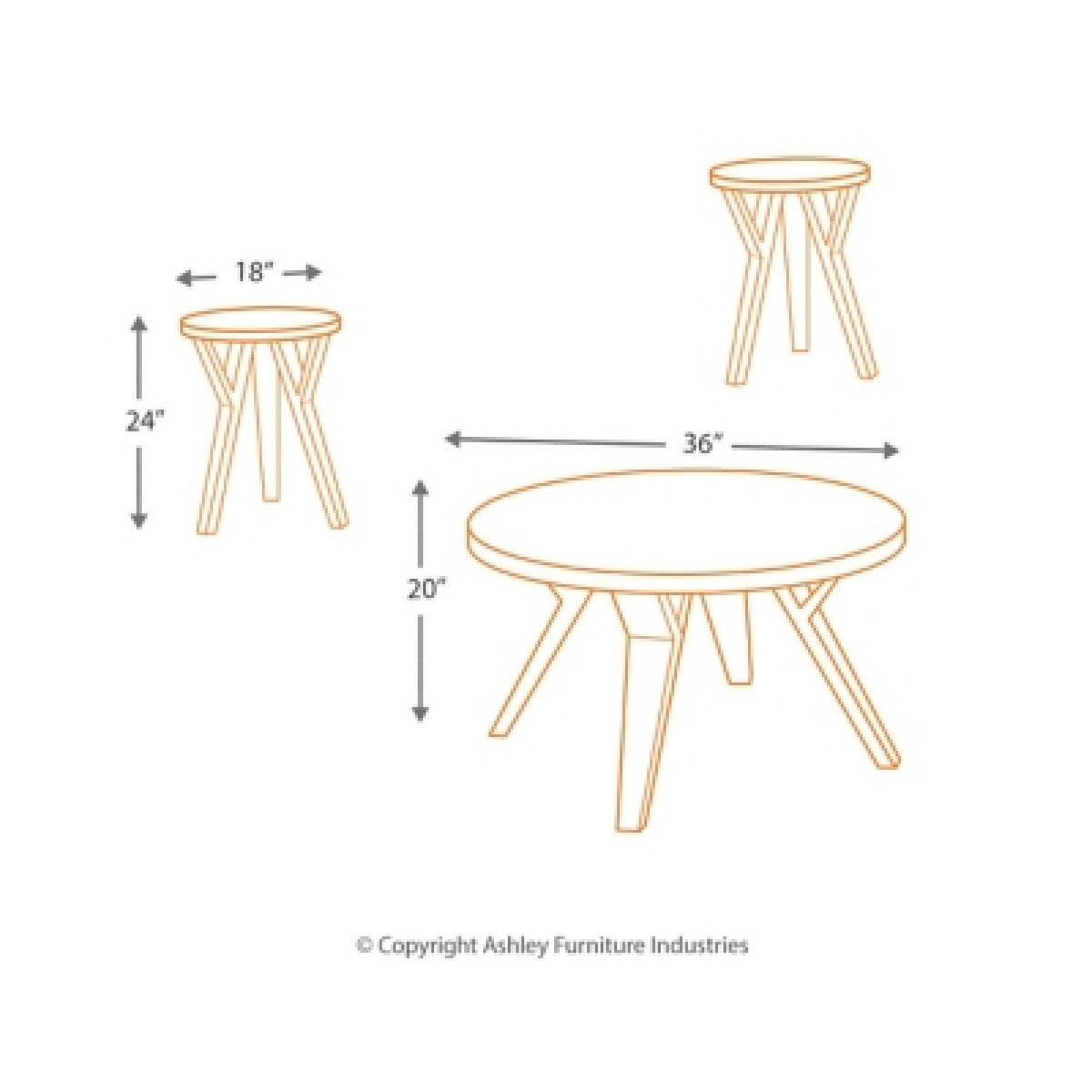 Ingel Table (Set of 3) End tables ashley furniture 4