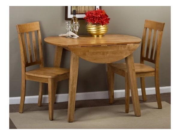 Simplicity Slat Back Side Chair Honey Finish Chairs & Benches Jofran 3