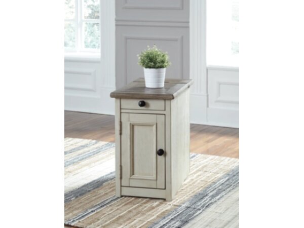 Bolanburg Chairside End Table with USB Ports & Outlets End tables