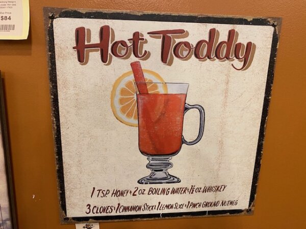 Hot Toddy Sign 18X18 Art