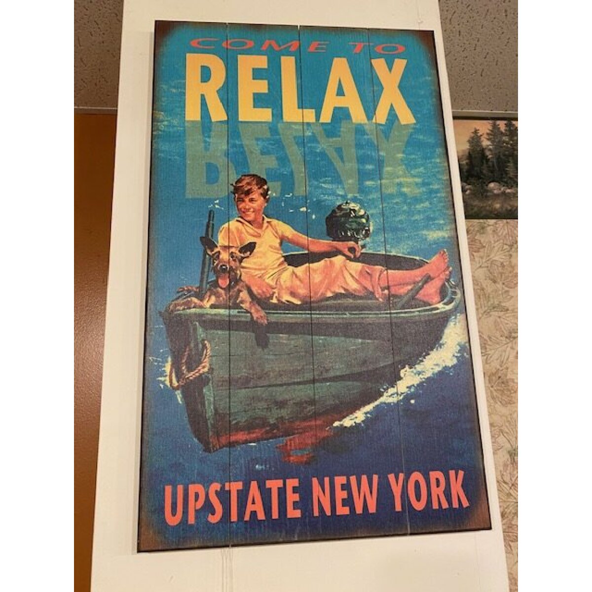 Come to Relax Sign 14X24 Art