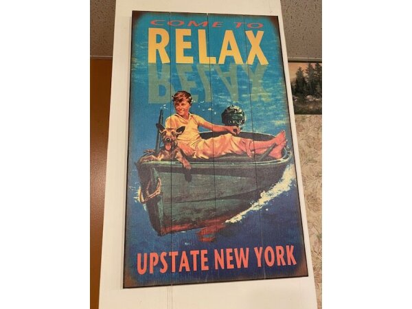 Come to Relax Sign 14X24 Art