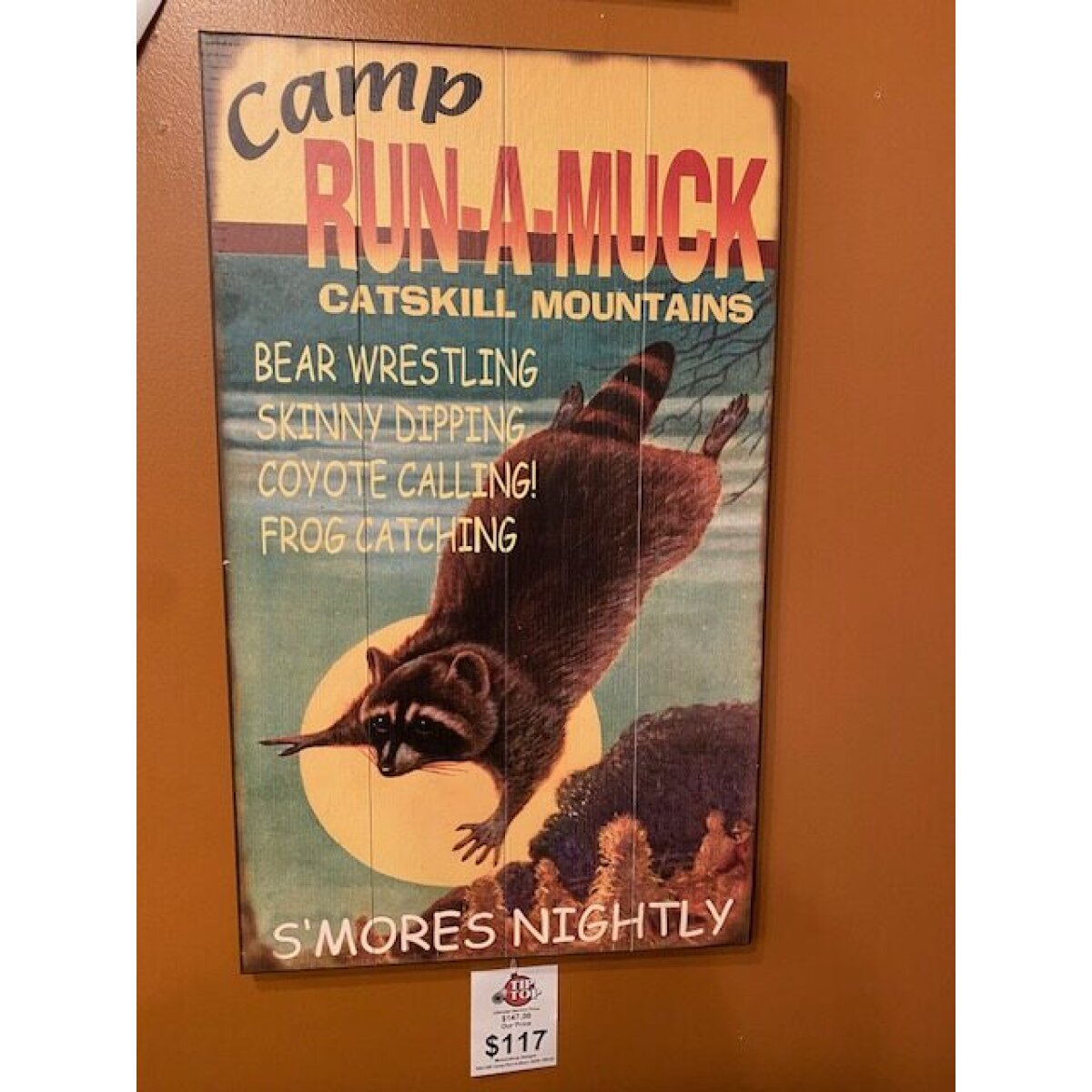 Camp Run-A-Muck Sign 18X30 Wall Decor