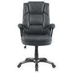 Nerris Upholstered Adjustable Home Office Desk Chair Grey - Image 2