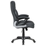 Nerris Upholstered Adjustable Home Office Desk Chair Grey - Image 4