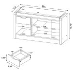 Arrington Storage Bench Smoked Oak - Image 3