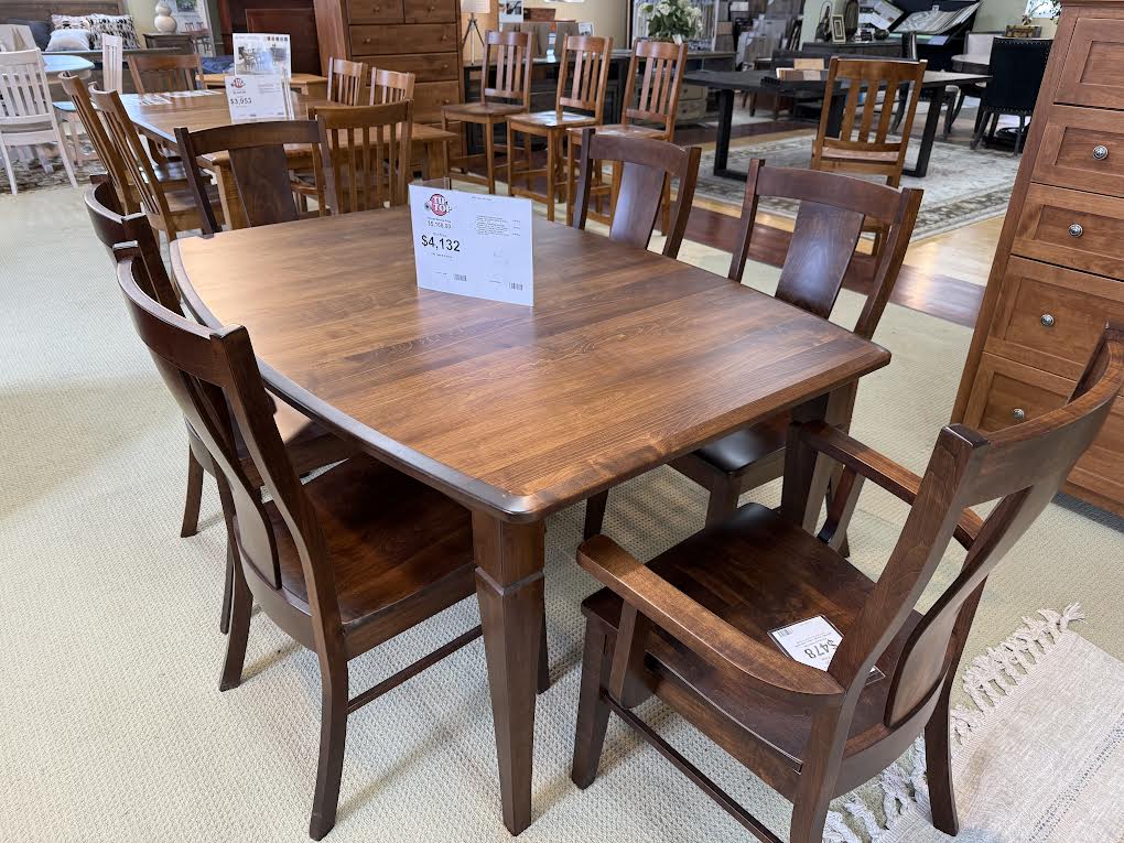ARCHBOLD ASBURY TABLE AND 6 CHAIRS