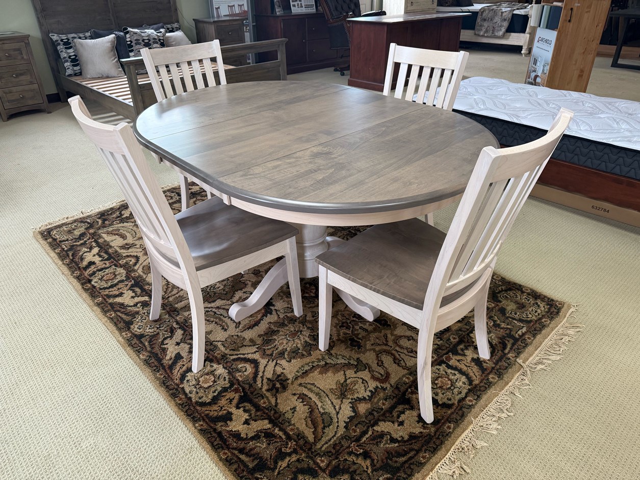 Archbold Two Tone Driftwood Table and 4 Chairs