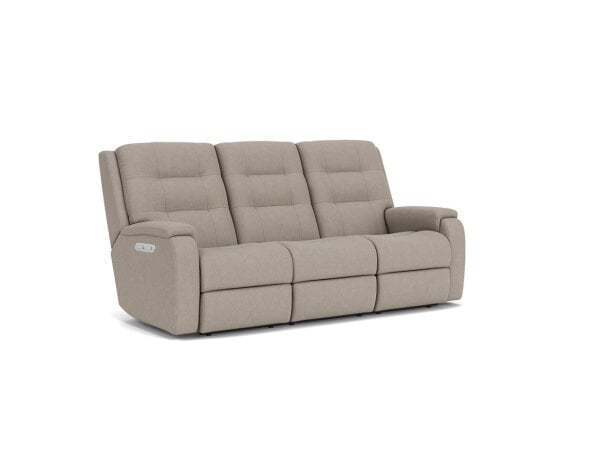 Arlo Fabric Power Reclining Sofa with Power Headrests & Lumbar Living Room
