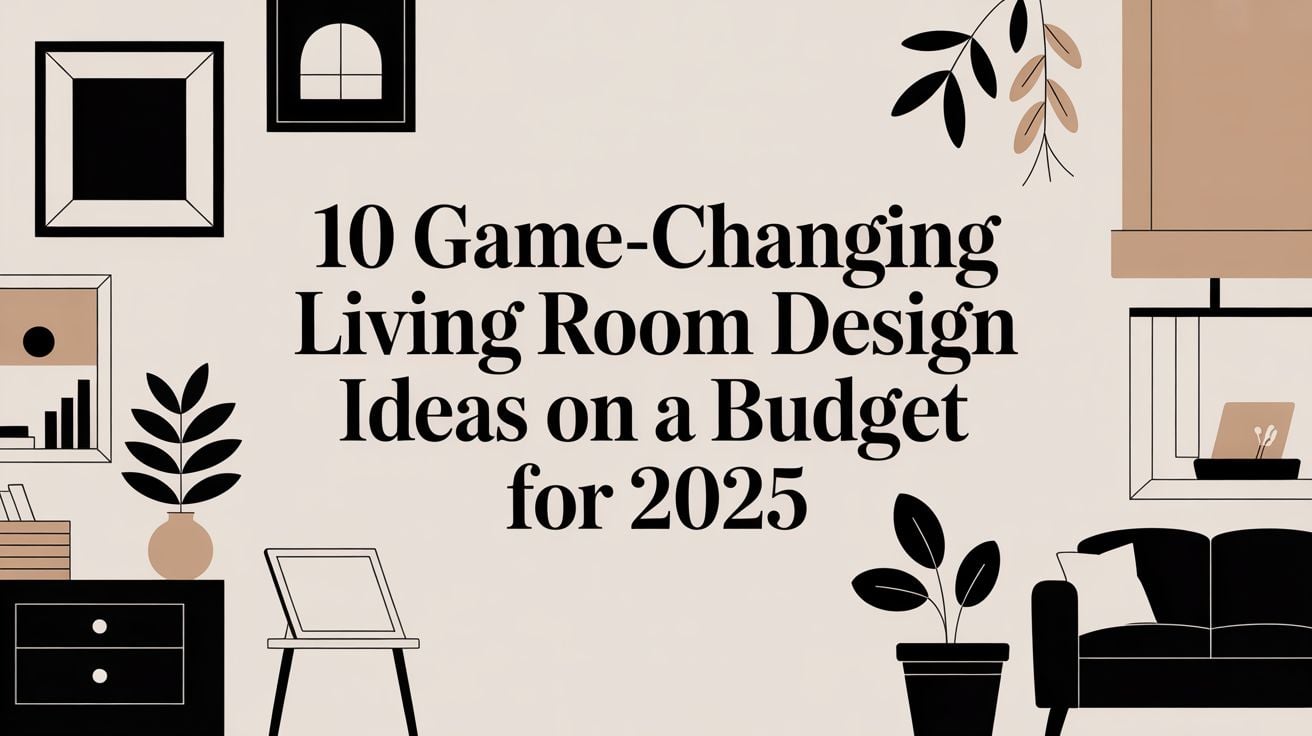 Living Room Design Ideas On A Budget Design Illustration