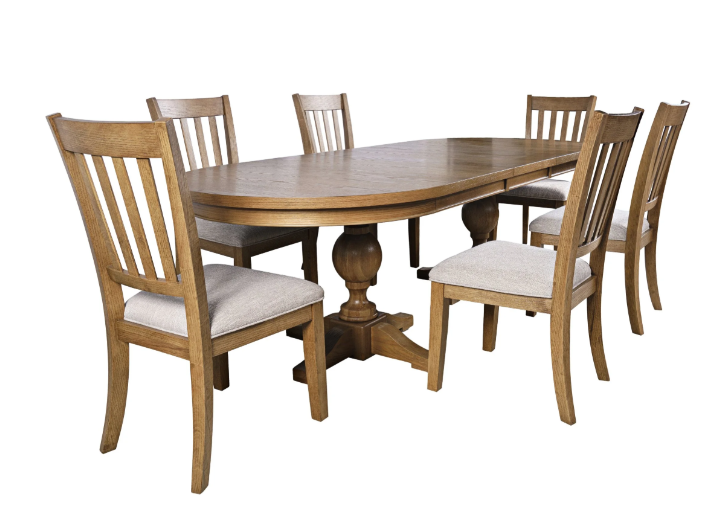 Brentwood 102" Double Pedestal Dining Table