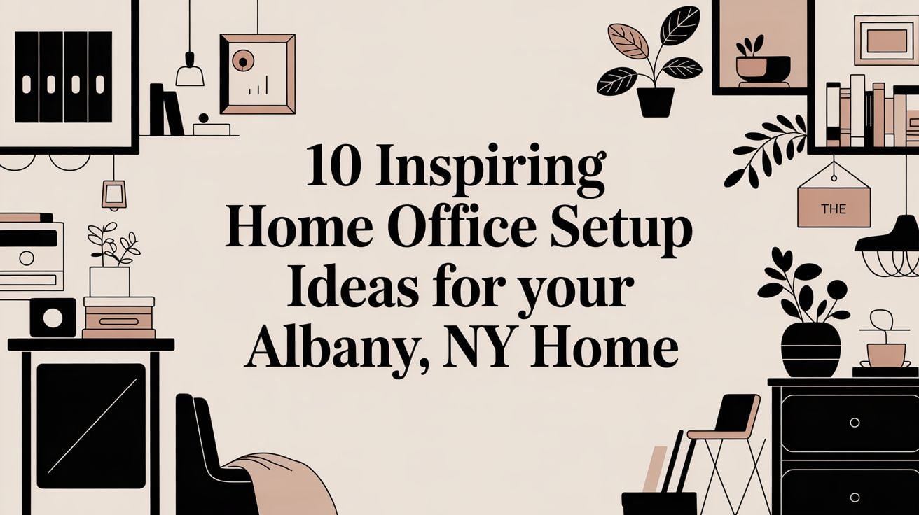 Home Office Setup Ideas Office Illustration