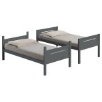 Littleton Wood Twin Over Twin Bunk Bed Grey - Image 4