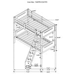 Littleton Wood Twin Over Twin Bunk Bed Grey - Image 3