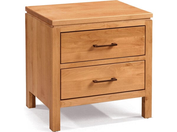 Archbold Furniture 2 West 2 Drawer Wide Nightstand 63221 600x450