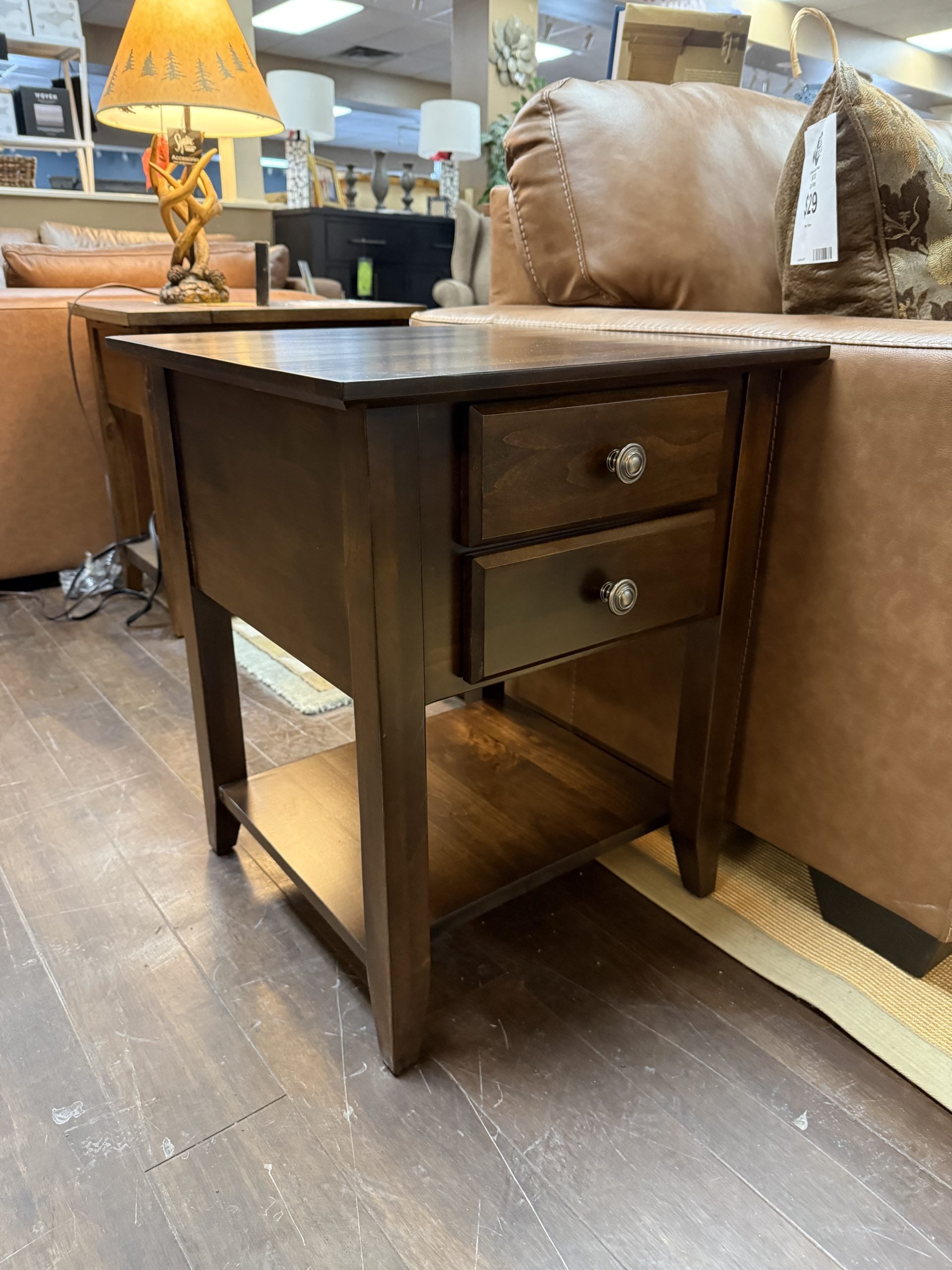 Shaker 2 Drawer End Table