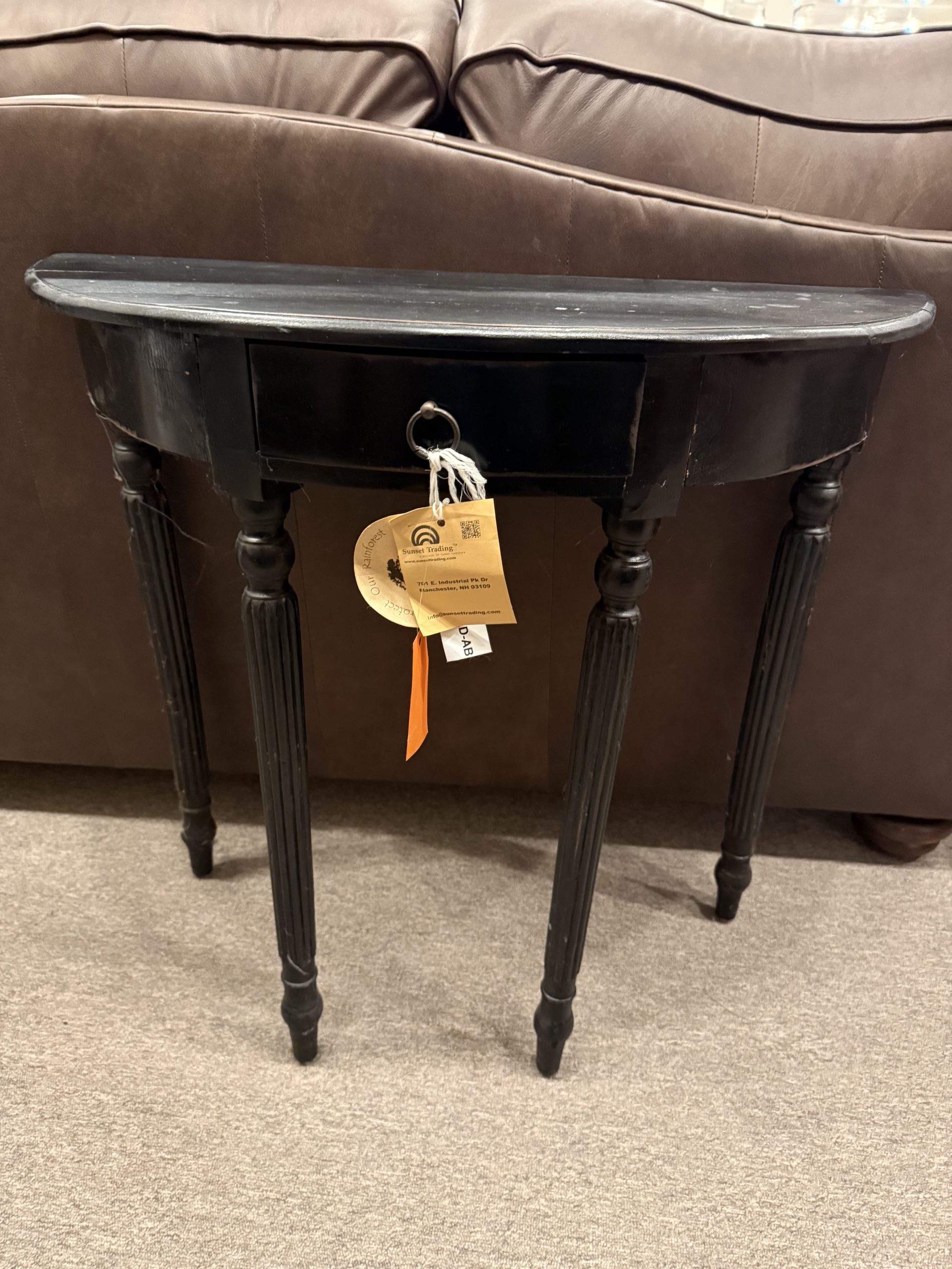 Rounded Front Console Table