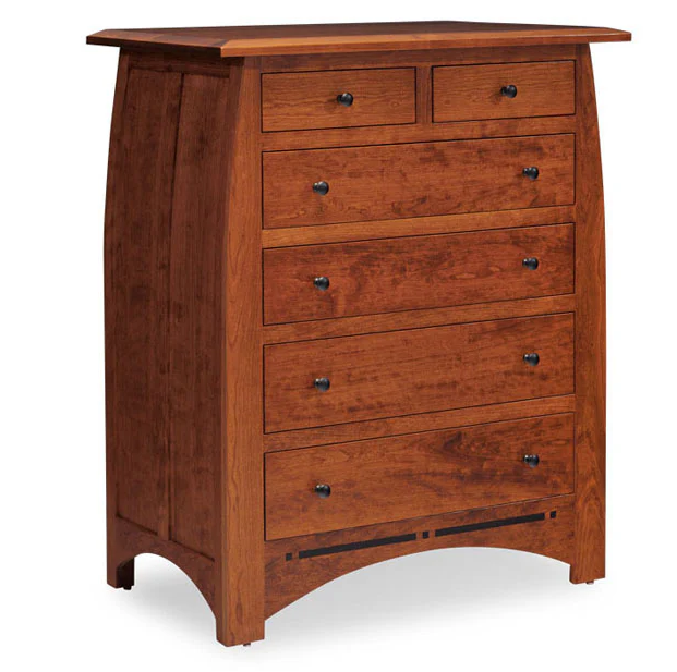 Aspen 6-Drawer Chest with Inlay