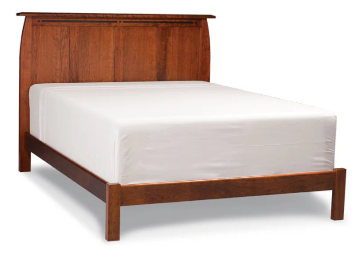 Aspen Queen Panel Headboard with Wood Frame and Inlay