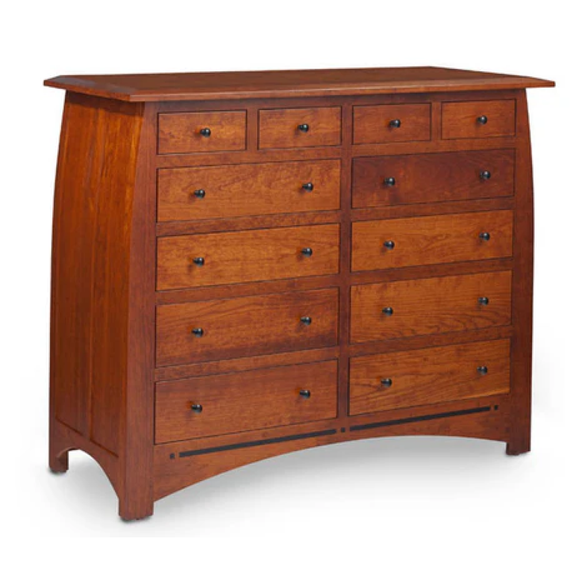 Aspen 12-Drawer Bureau with Inlay tiptopfurniture.com Aspen 12-Drawer Bureau with Inlay tiptopfurniture.com
