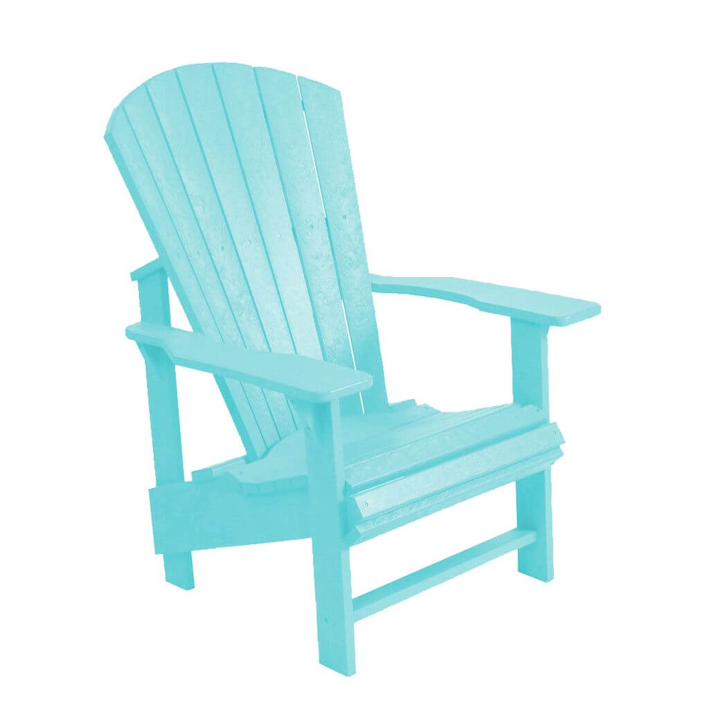 C03-11 (2) (1) Aqua Upright Adirondack Chair - Image 1