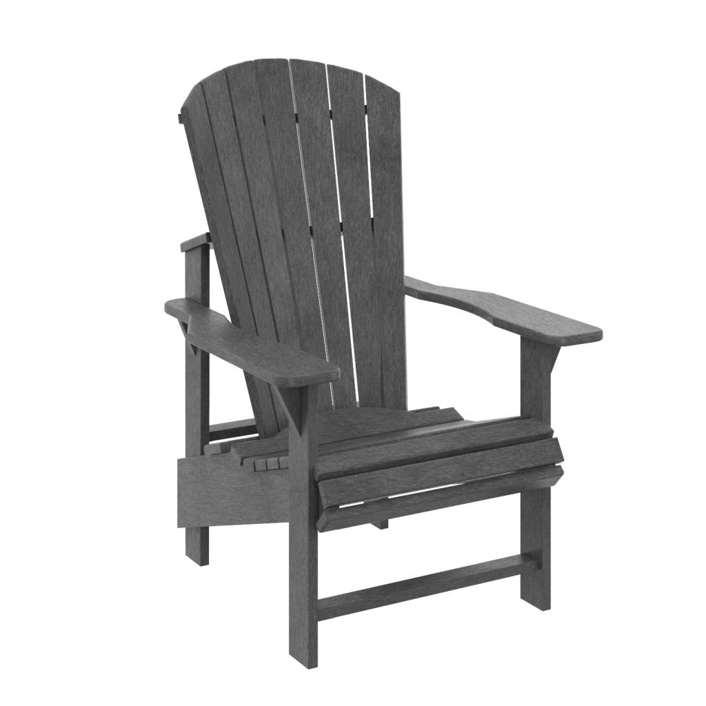 Slate Grey Upright Adirondack Chair