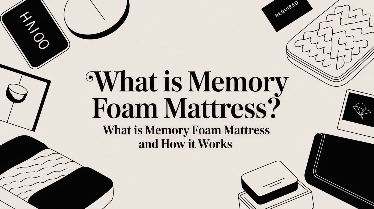 What Is Memory Foam Mattress Bedding Illustration