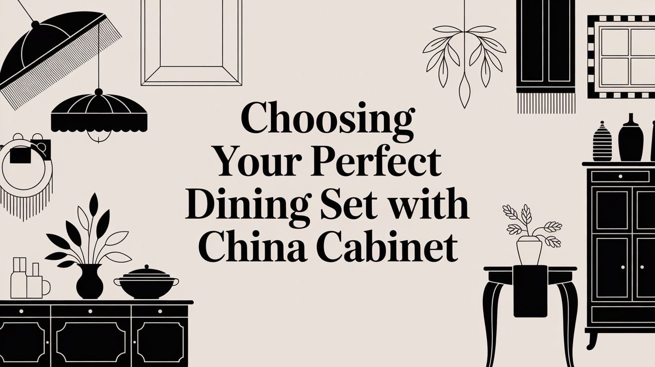 Dining Set With China Cabinet Furniture Decor