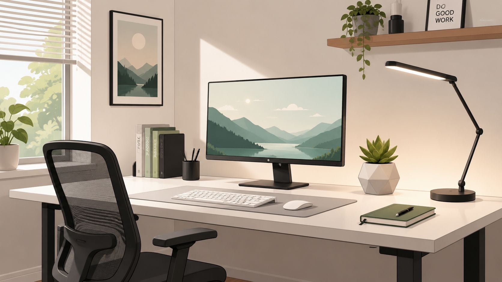 Theme 1 The Minimalist & Modern Desk