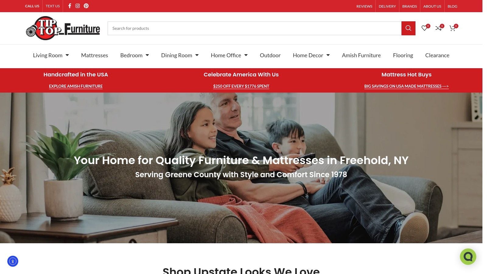 Screenshot from https://tiptopfurniture.com