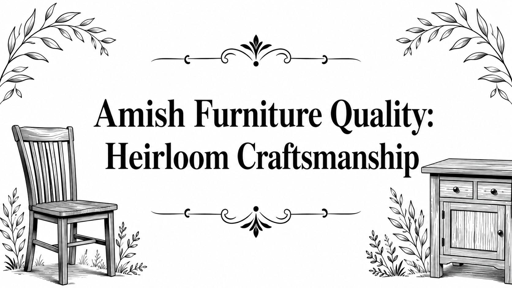 Amish Furniture Quality Furniture Illustration