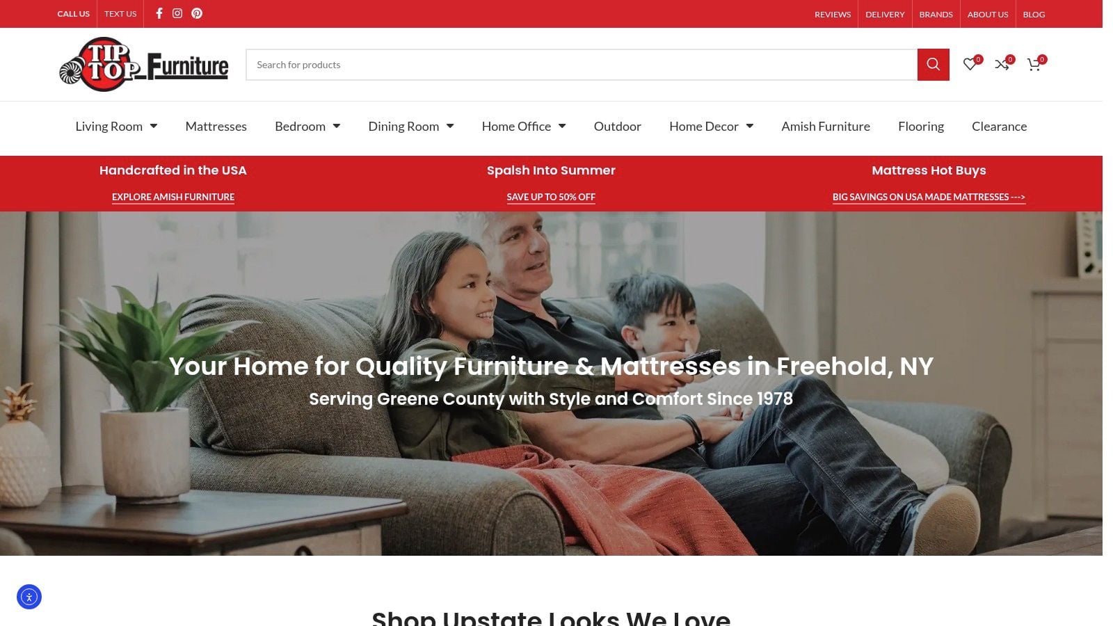 Screenshot from https://tiptopfurniture.com