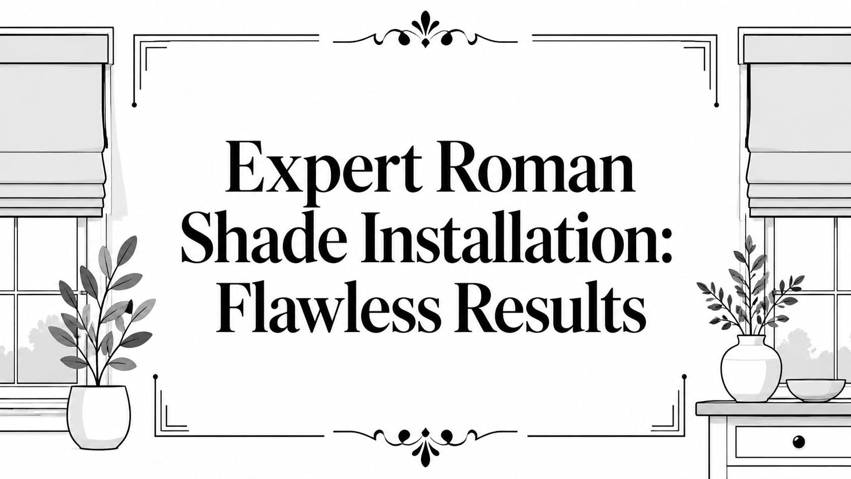 Roman Shade Installation Window Decor