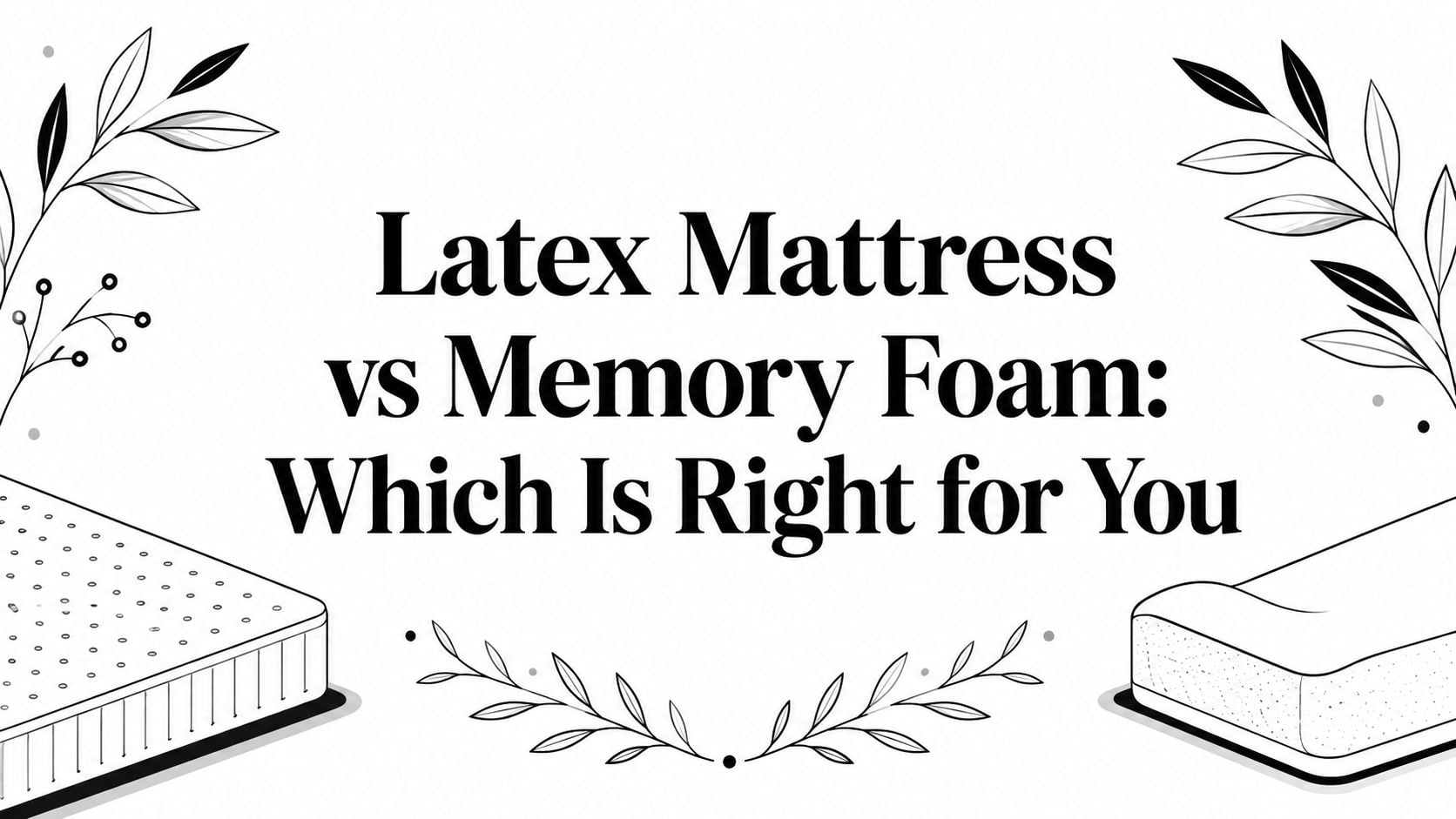 Latex Mattress Vs Memory Foam Mattress Comparison