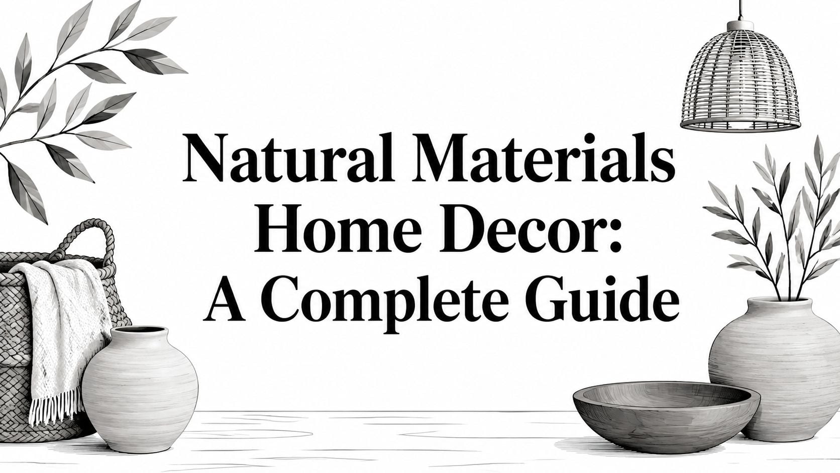 Natural Materials Home Decor Minimalist Decor