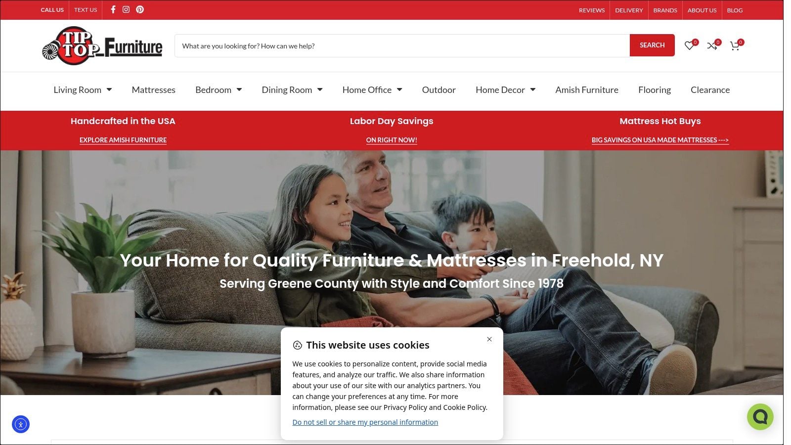 Screenshot from https://tiptopfurniture.com